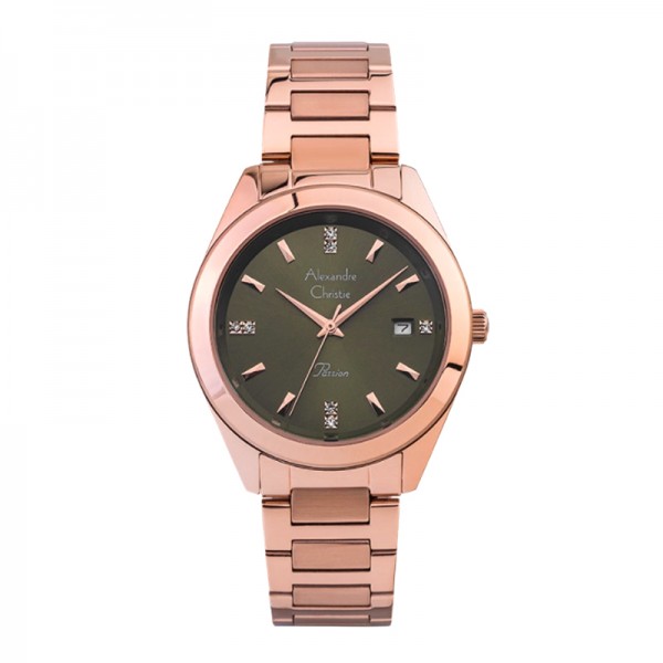 Alexandre Christie AC 2948 Rosegold Green LDBRGGN